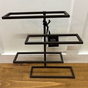 Napa Home and Garden Black Metal Wine Display Wall Mount/Rack